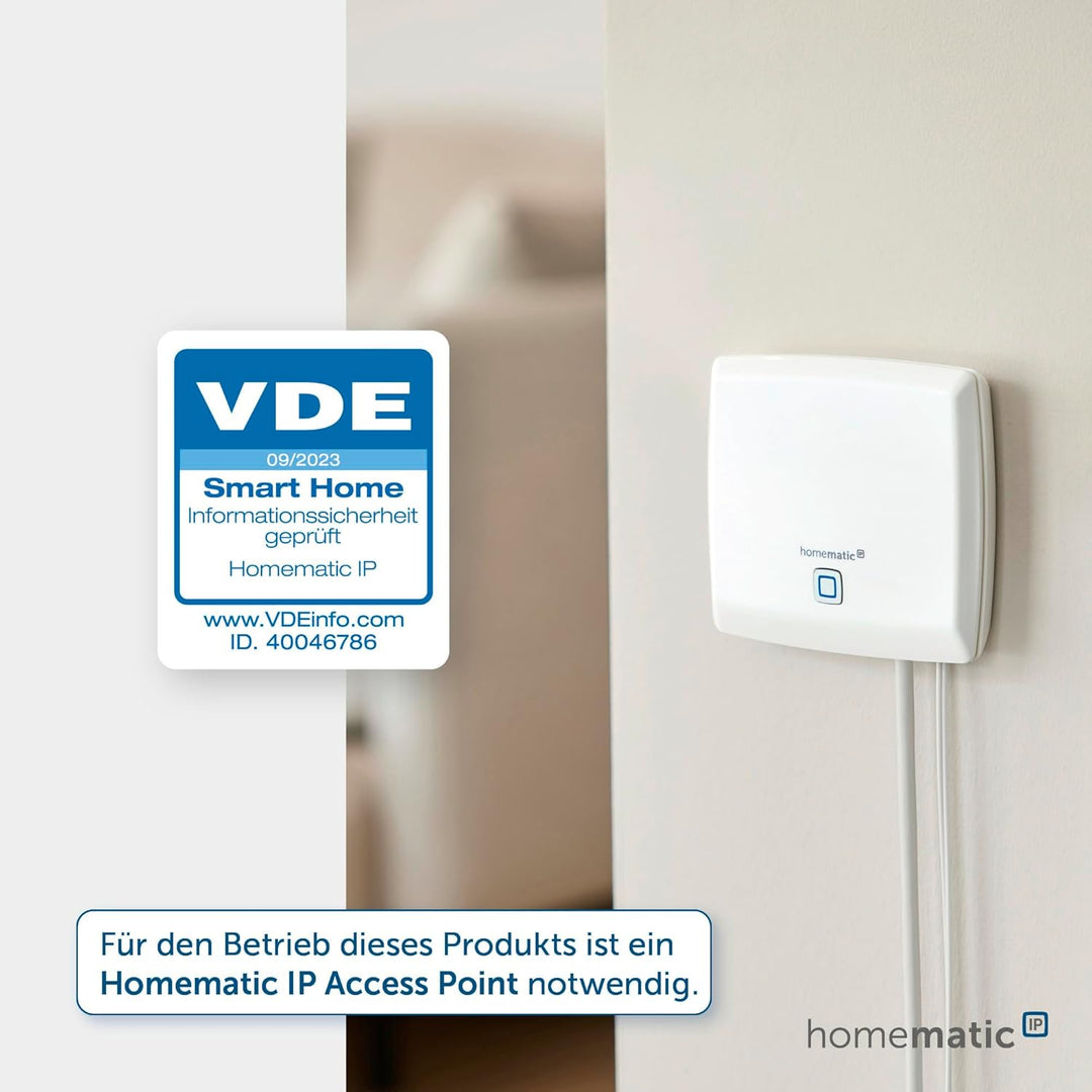 Homematic IP 3er Set Smart Home Heizkörperthermostat – Flex, digitaler Thermostat Heizung, Steuerung