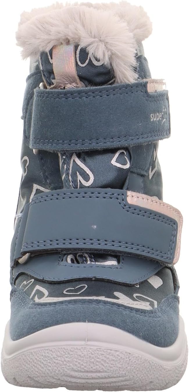 Superfit Mädchen CRYSTAL warm gefütterte Gore-Tex Schneestiefel 26 EU Weit Blau Silver 8020, 26 EU W