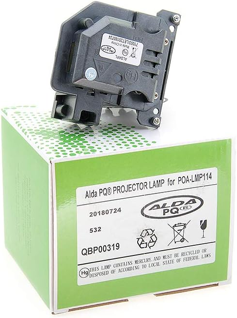 Alda PQ-Premium, Beamerlampe/Ersatzlampe für SANYO POA-LMP114 Projektoren, Lampe mit Gehäuse