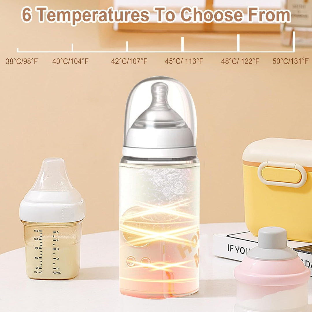 Flaschenwärmer Baby Unterwegs, 6 Einstellbare Temperaturstufen (38-50°C) (ohne Flasche) | Tragbarer