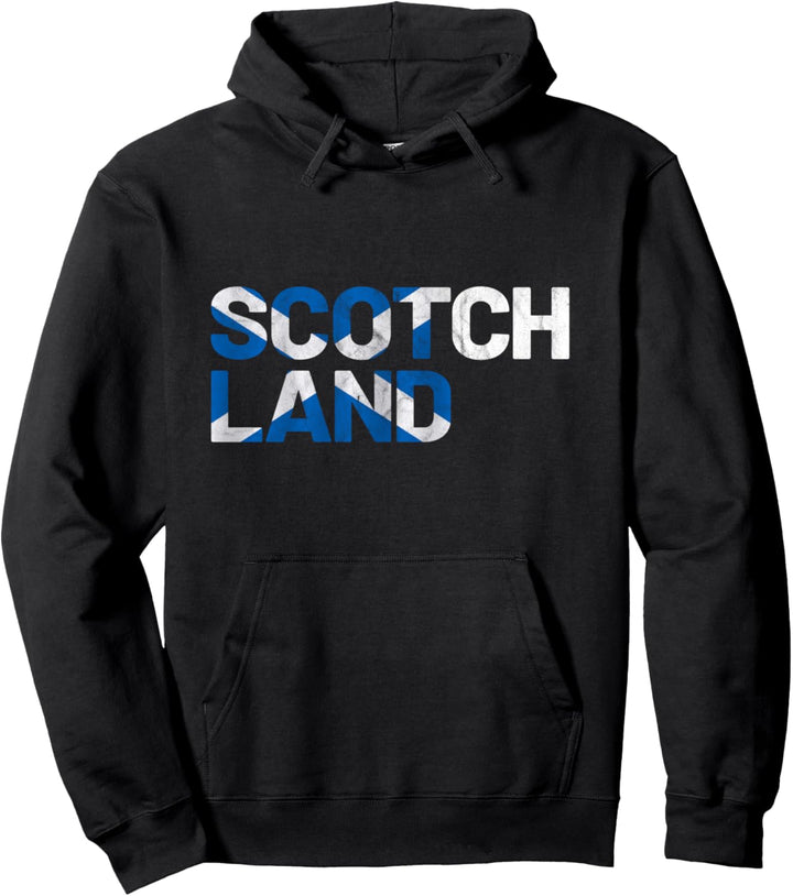 Schottland Flagge Scotch Whiskey lustige Typografie Geschenk Pullover Hoodie