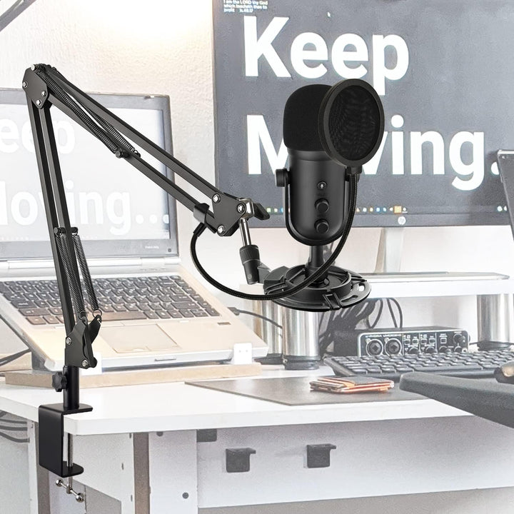 Razer Seiren V2 Pro Mikrofon Arm mit Pop Filter,Mikrofonhalter, Einstellbare Mikrofonständer mit Mik