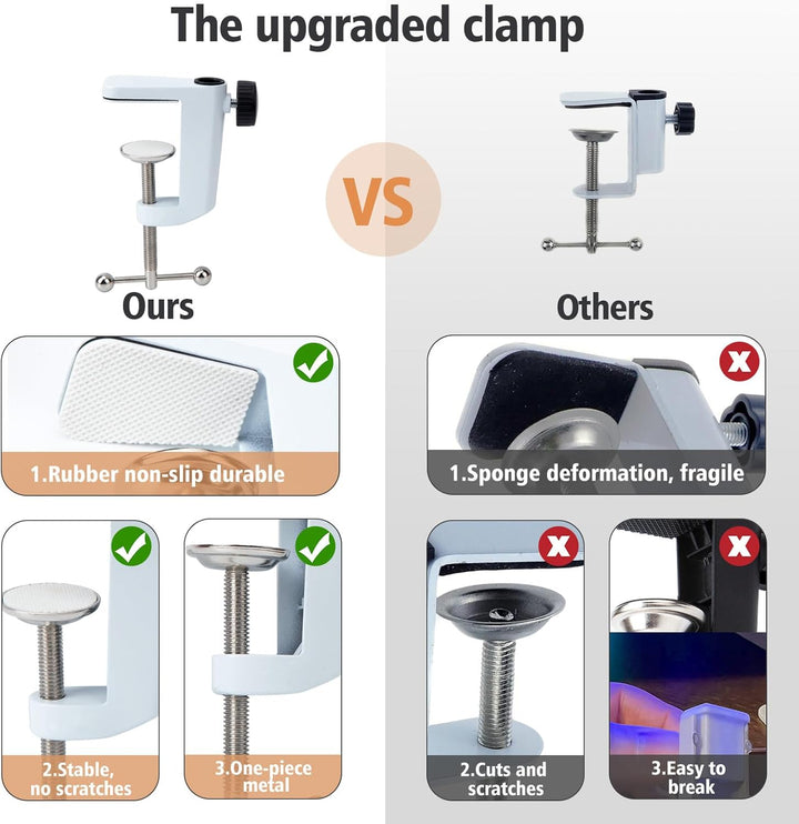 SUNMON für Fifine AM8 Mikrofon Arm, Universeller Mikrofonarm Tisch für Fifine K688 PodMic Boom Arm M