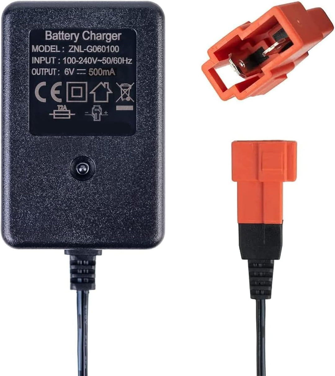 6 Volt Batterieladegerät für Aufsitzspielzeug 6V Kinder Aufsitzauto Ladegerät, 6V Elektroauto Aufsit
