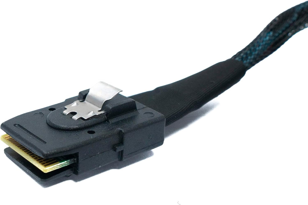 SYSTEM-S SFF-8643 Kabel 50 cm Mini SAS HD zu SFF-8087 Adapter für SSD Festplatte Motherboard