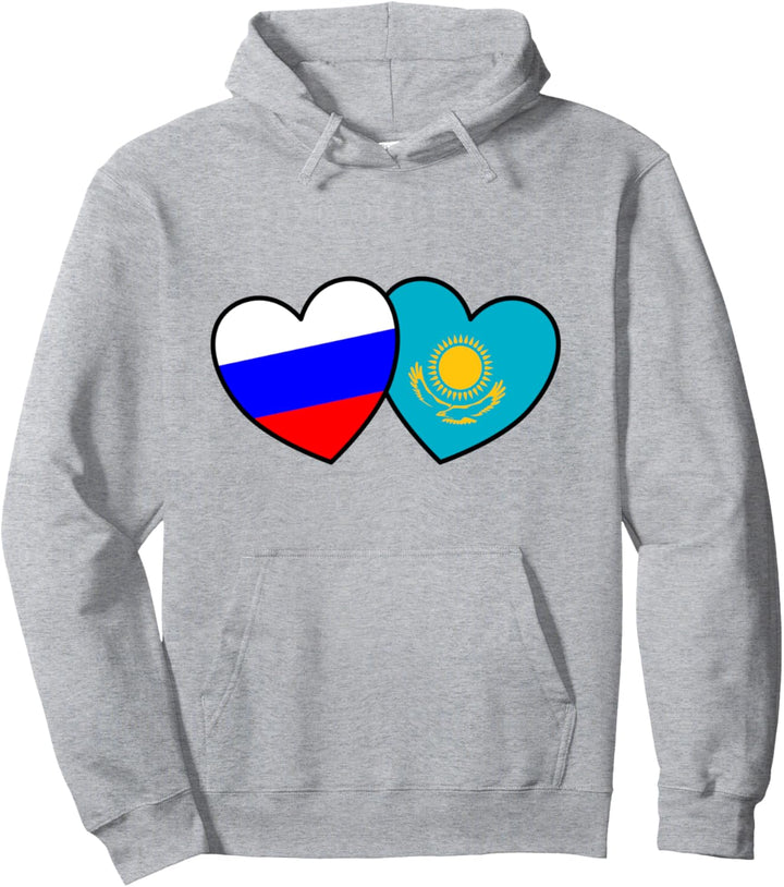 Russland Kasachstan Flagge Liebe CCCP Sowjetunion Russia Pullover Hoodie