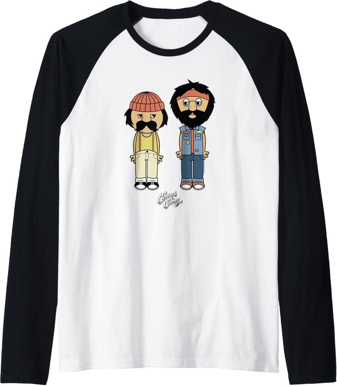 Cheech & Chong Toon Style Full Bodies With Classic Logo Raglan