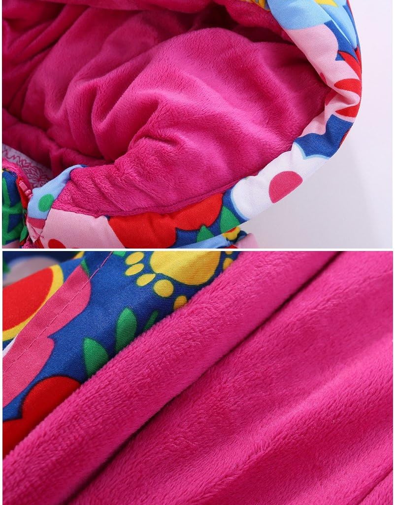 Baby Winter Overall Mit Kapuze Schneeanzüge mit Handschuhen und Füsslinge Mädchen Jungen Warm Kleidu