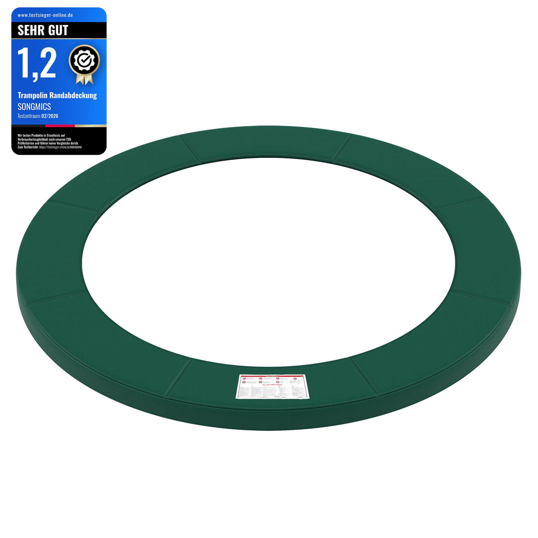 SONGMICS Trampolin Randabdeckung, Ø 183 244 305 366 427 cm, Federabdeckung, Randschutz, Sicherheitsm