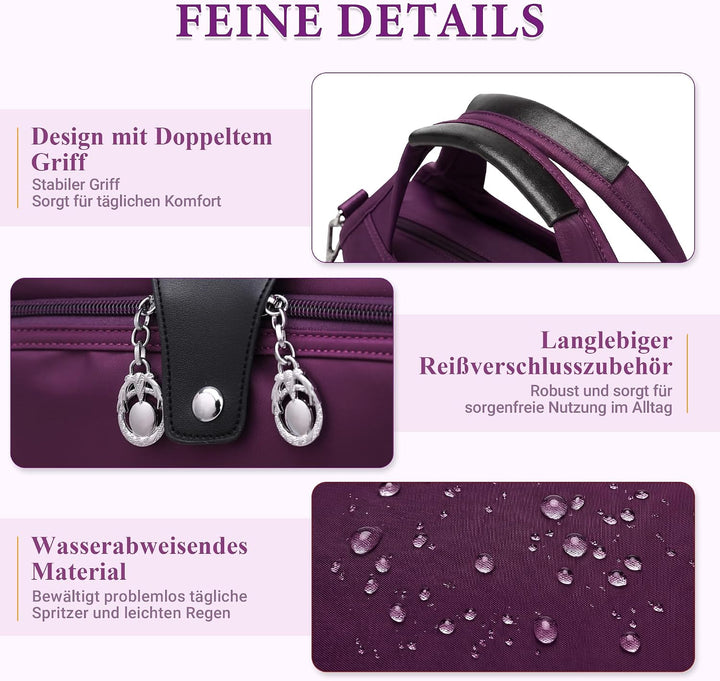 DIRRONA Damen Umhängetasche Multi Pocket Crossbody Bag Schultertaschen Leicht Handtasche Waterproof