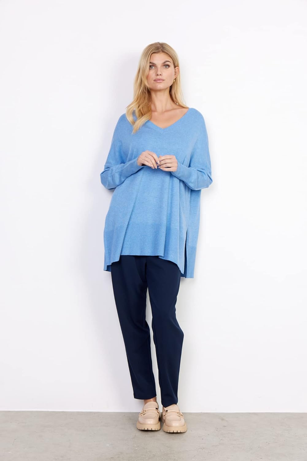 SOYACONCEPT Damen SC-Dollie 728 Pullover, Hellblau Melan