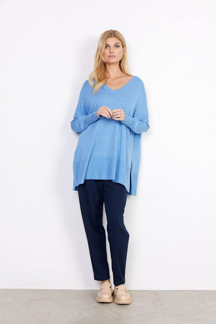 SOYACONCEPT Damen SC-Dollie 728 Pullover, Hellblau Melan