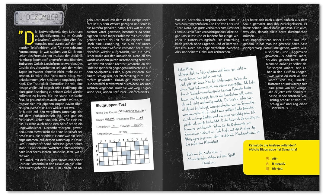 Escape-Adventskalender - Die Maske des Toten: Weihnachts-Thriller mit Seiten zum Auftrennen (Escape-