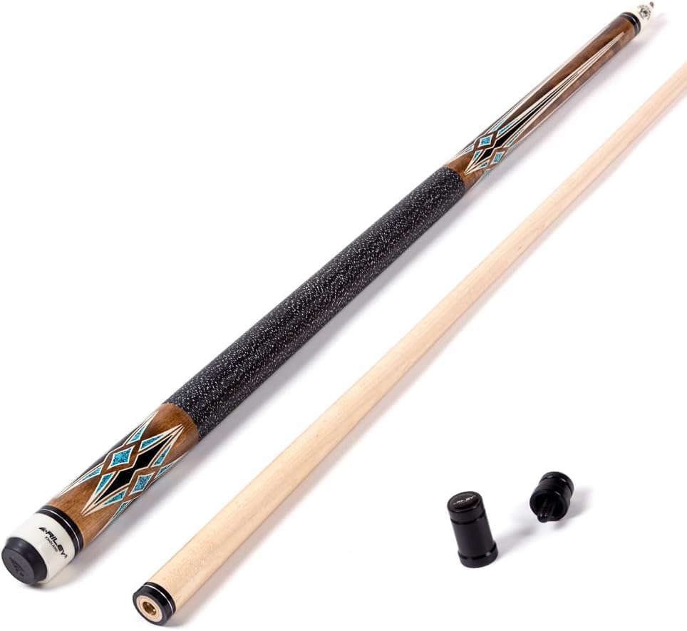 Riley Centurion American Billardqueue mit Leinenummanteltem Griff, 147 cm, 13 mm Spitzen-Gelenkschut