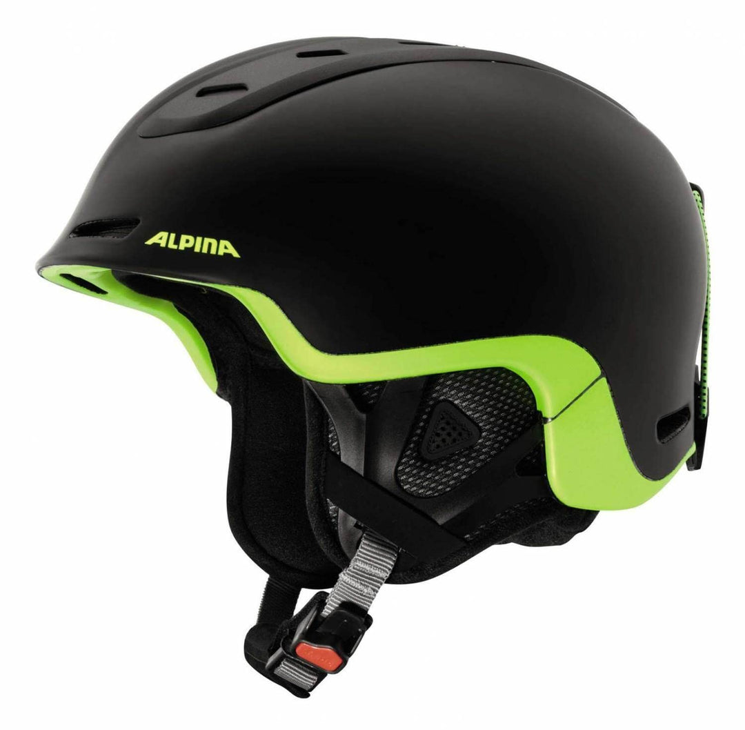 ALPINA SPINE - Sicherer, Individuell Anpassbarer & Hochwertiger Skihelm Für Erwachsene, black-neon-y