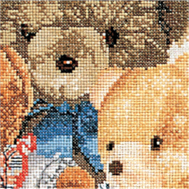 Thea Gouverneur - Kreuzstich-Set - Teddybären - Aida - 16 Count - Für Erwachsene - 2048A