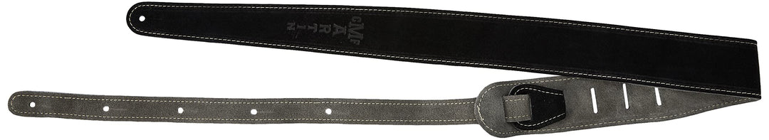 Martin 18A0016 Gitarrengurt aus Veloursleder, 6,4 cm, schwarz
