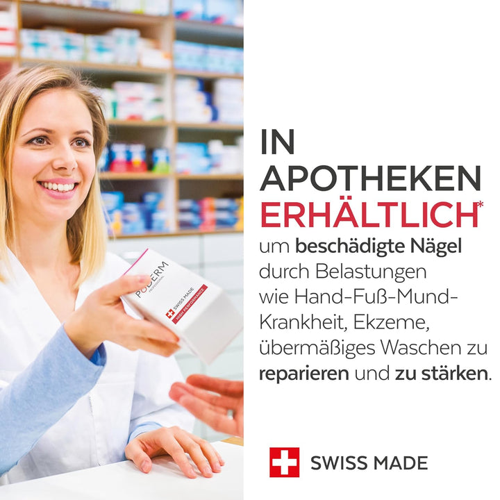PODERM - INTENSIVE NAGELPFLEGE FÜR KINDER & BABYS - Repariert, baut auf und beruhigt - Für gesunde N