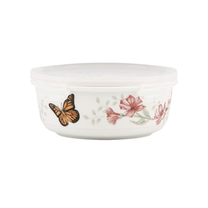 Lenox Butterfly Meadow Serve and Store 6.25" Bowl, White - 824646 Container, Round 6.25", Container,