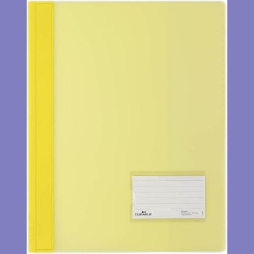 Durable Schnellhefter, überbreit, gelb, 25er Packung, 268004, Gelb