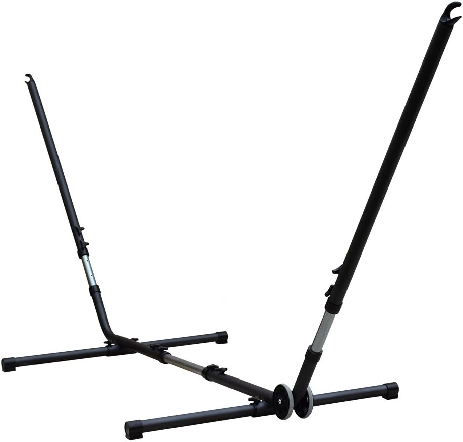 Universal anthrazit Hängematten-Metallgestell bis 370 cm mit Lola Hängematte XL Jamaica Dolce Vita