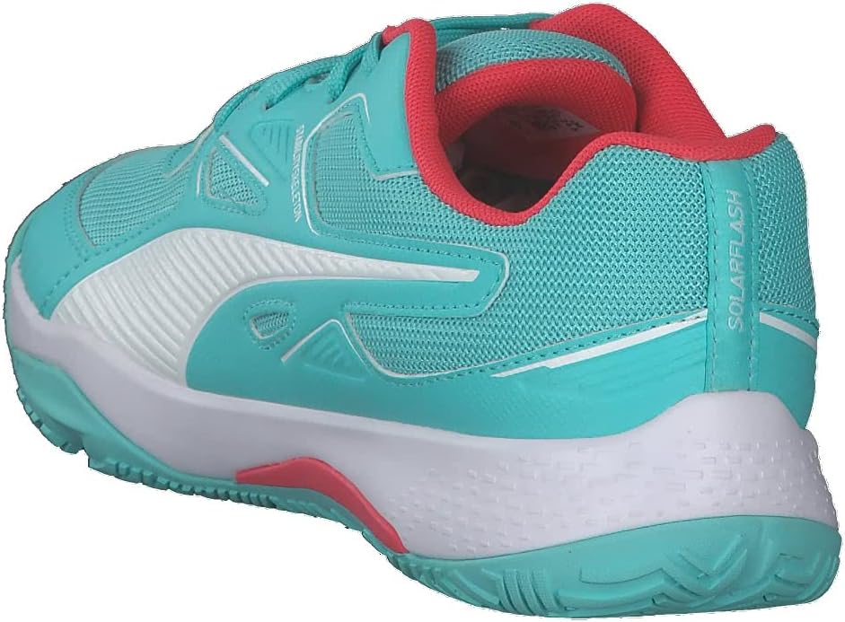 PUMA Unisex Kinder Solarflash Jr Leichtathletik-Schuh 38.5 EU Elektro Aqua Sunblaze Puma White, 38.5