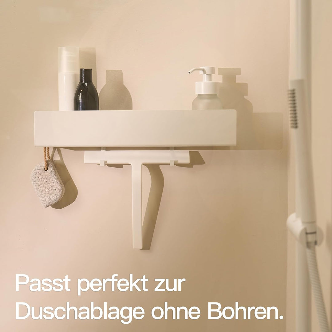 Designfabrik Hamburg Duschabzieher | Silikon Abzieher Dusche | Fensterabzieher Halterung ohne Bohren