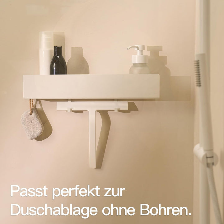 Designfabrik Hamburg Duschabzieher | Silikon Abzieher Dusche | Fensterabzieher Halterung ohne Bohren