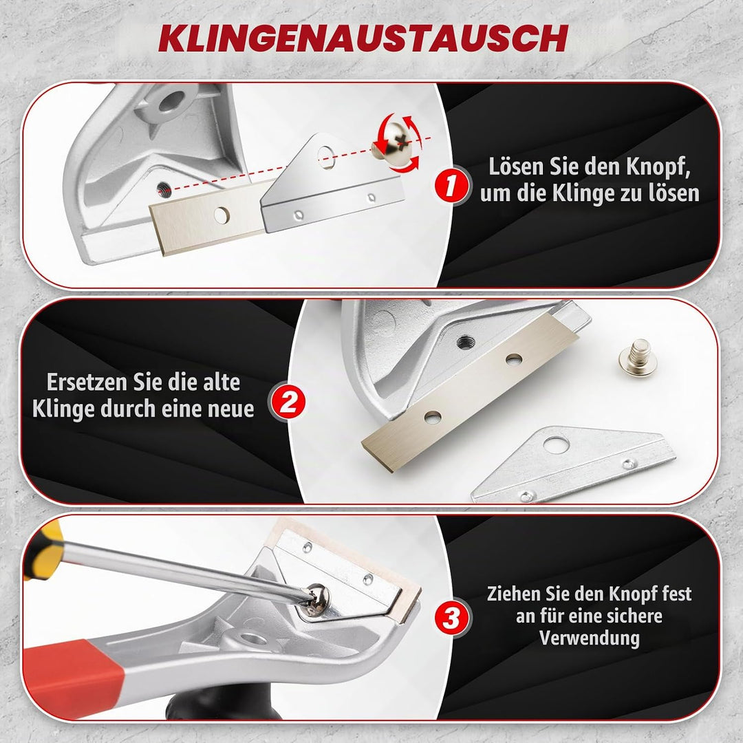 DIYSELF Rasierklingen-Schaber, Glasschaber für Fenster, Schaber für Glasskochfeld, Farbschaber-Werkz