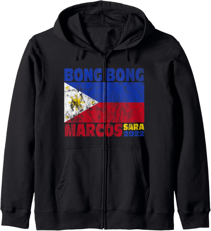 BBM 2022 Bongbong Marcos Sara Philippines Flag Kapuzenjacke