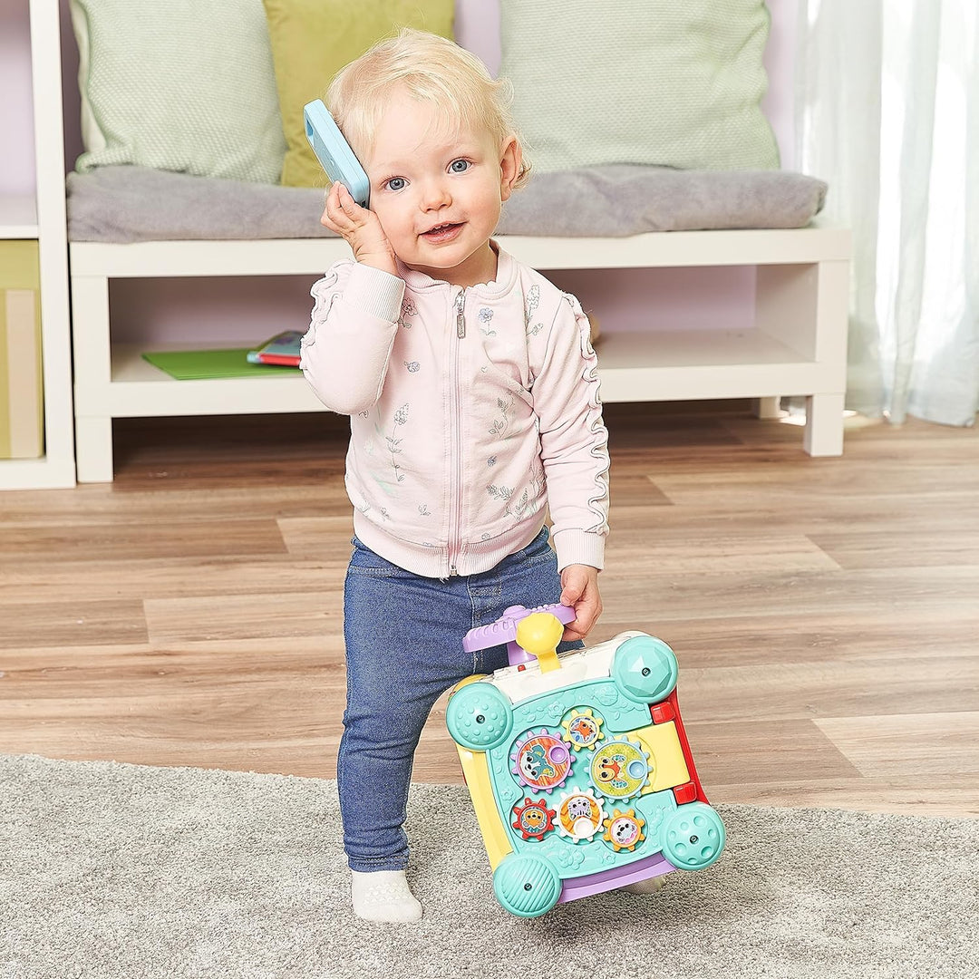 VTech Baby Spielspass-Entdeckerwürfel – Interaktiver Spielwürfel mit Musik, Formen und beweglichen E