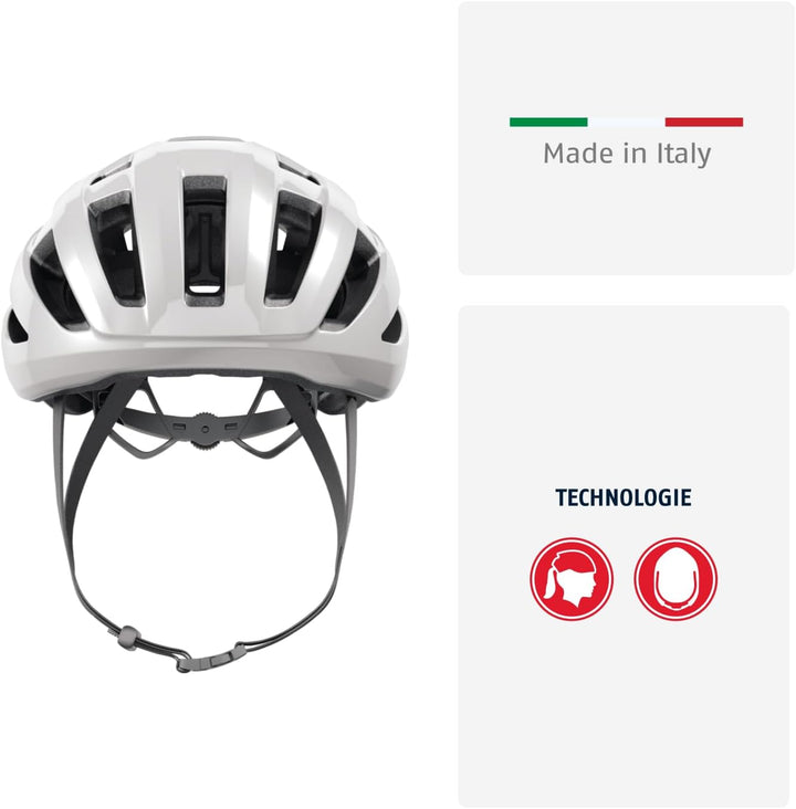 ABUS Rennradhelm PowerDome MIPS - leichter Fahrradhelm mit cleverem Belüftungssystem und Aufprallsch