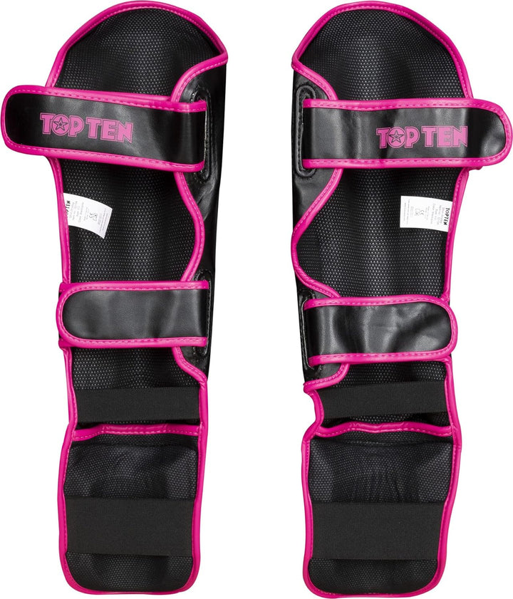TopTen Schienbeinschutz „Star Light“ Schwarz - Pink XS, Schwarz - Pink XS