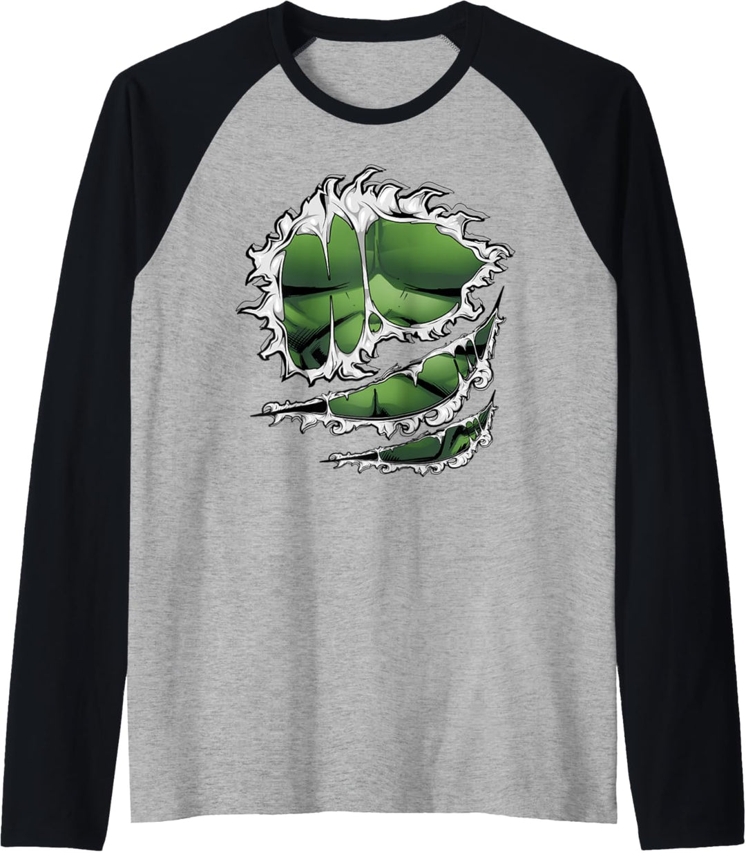 Marvel Avengers Hulk Ripped Costume Raglan
