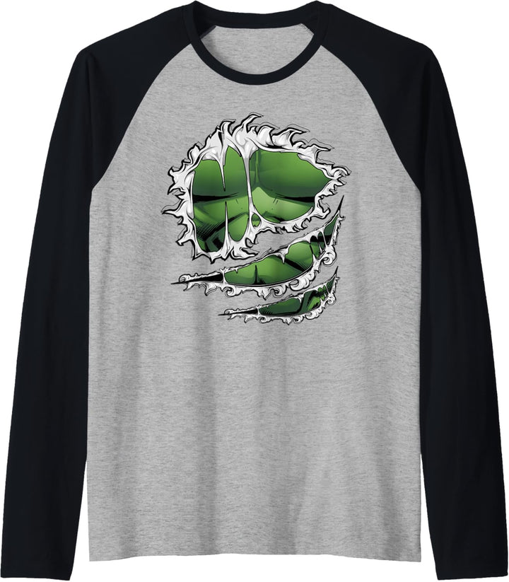 Marvel Avengers Hulk Ripped Costume Raglan