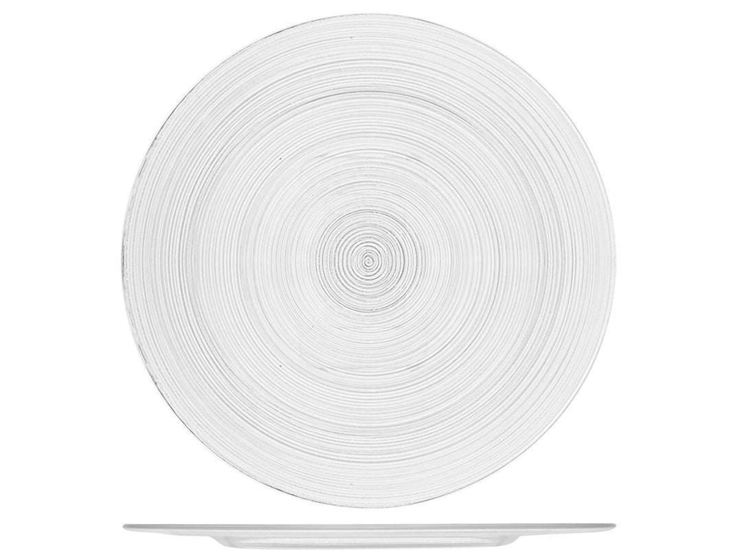 H&h set 6 sottopiatti circle in vetro cm32