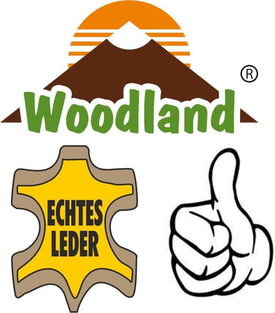 Woodland Umhängetasche mit Tabletfach aus naturbelassenem Büffelleder in Dunkelbraun/Taupe