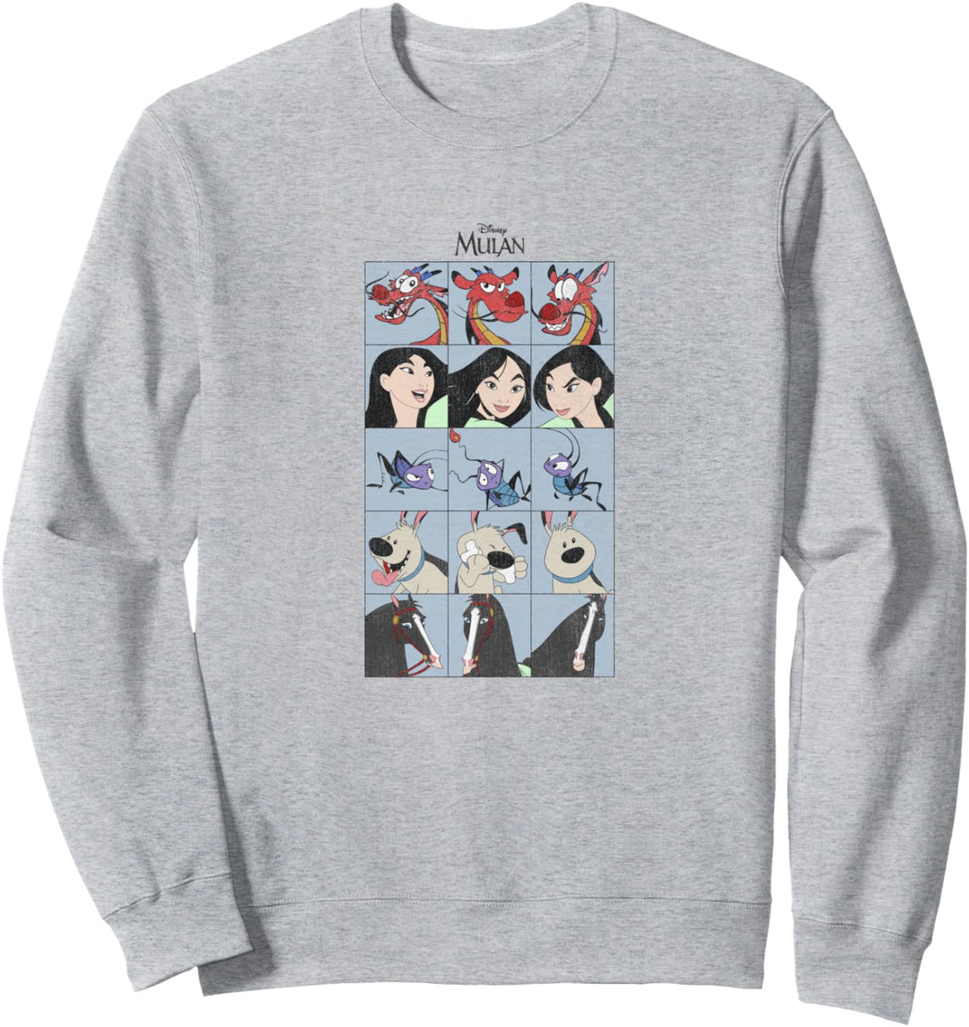 Disney Mulan Group Shot Portraits Box Up Sweatshirt