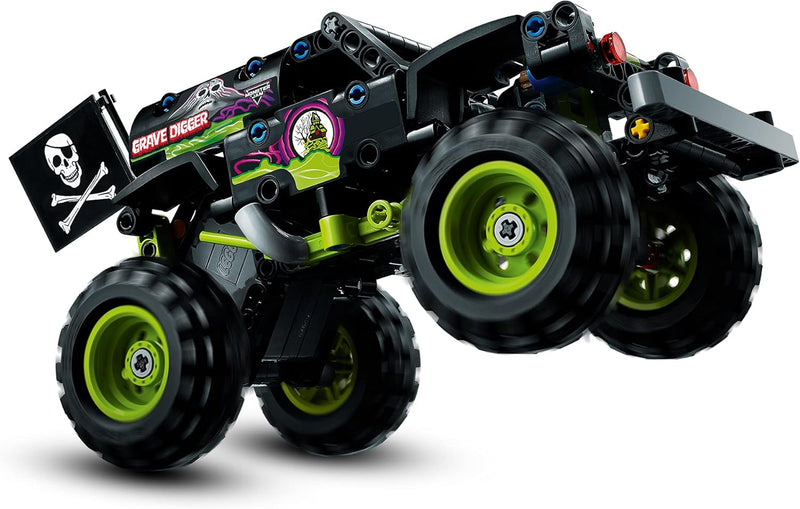 LEGO 42118 Technic Monster Jam Grave Digger Truck, Gelände-Buggy, 2in1 Auto-Set, Spielzeugauto mit R