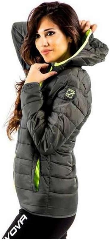 Givova, weste holland, dunkelgrau /gelb fluo, L