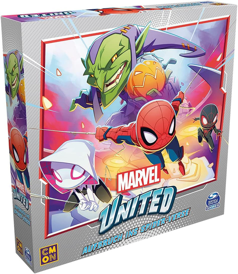 CMON | Marvel United – Aufbruch ins Spider-Verse | Erweiterung | Familienspiel | Brettspiel | 1-4 Sp