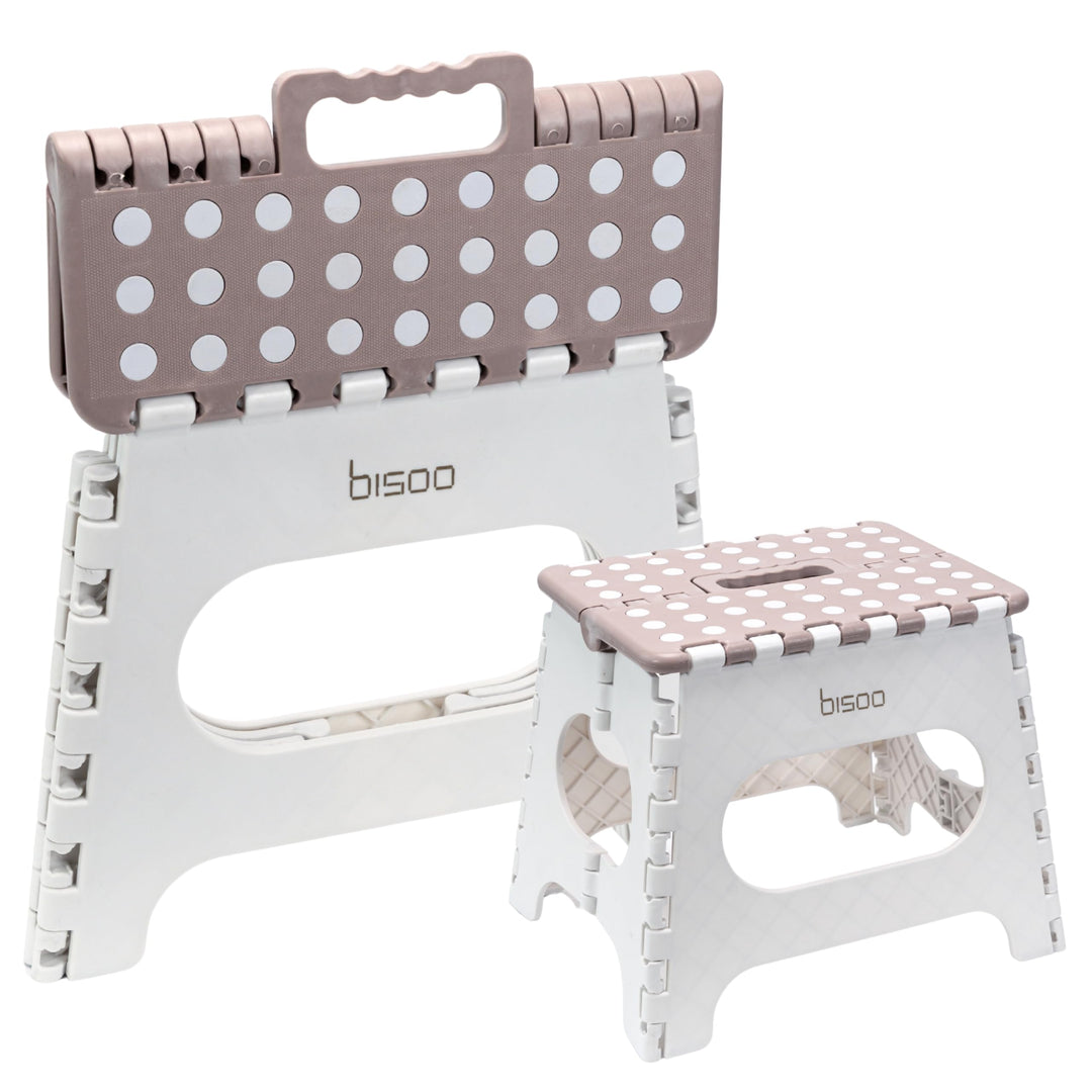 Bisoo Tritthocker Kinder Klapphocker 27 cm, Toilettenhocker, Bad, WC, Mokka Mokka 27 cm 1, Mokka 27