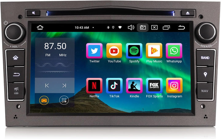 GONFEN 7 Zoll 8-Kern Android 12 Autoradio mit Bluetooth GPS Navigation, Passt für Opel Vauxhall Astr