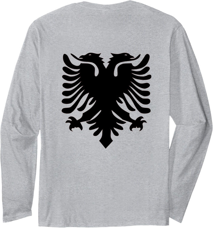 Albanian Eagle Gift Shqiperia Football Tee Flag Of Albania Langarmshirt