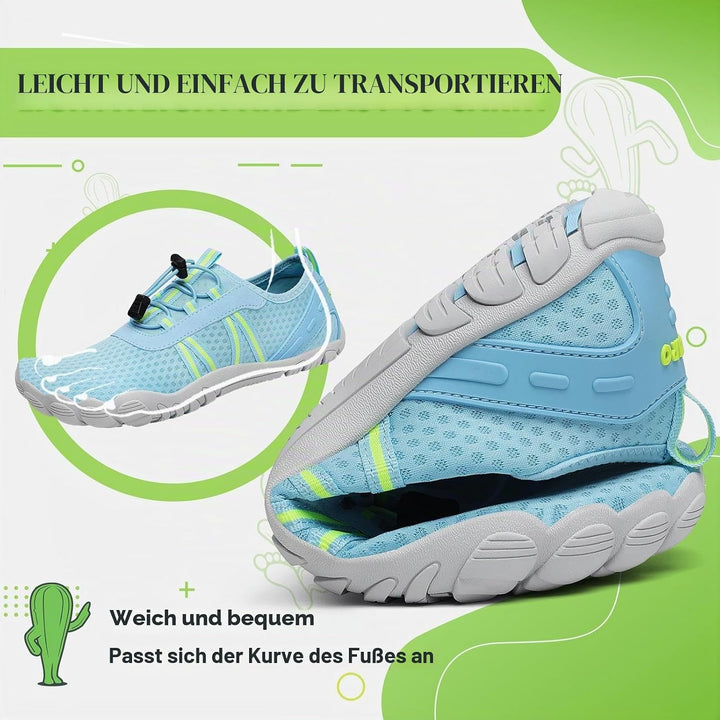 SAGUARO Unisex Barfuss Badeschuhe rutschfeste Barfussschuhe Schnelltrocknende Wasserschuhe mit Drain