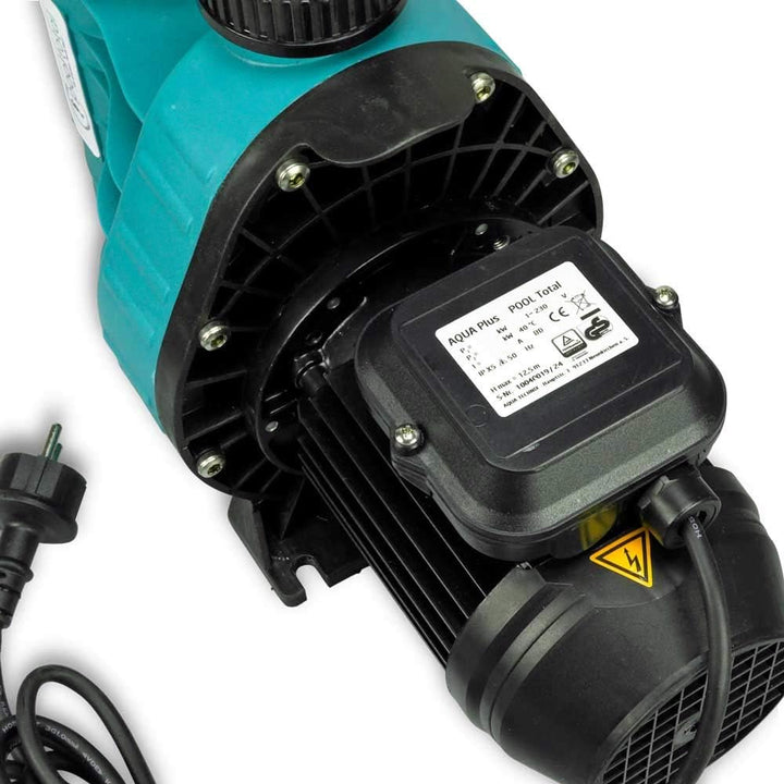 Leistungsstarke 8 m³/h Aqua Plus Filterpumpe | Für Becken bis 40.000 l Wasserinhalt | Premiumqualitä