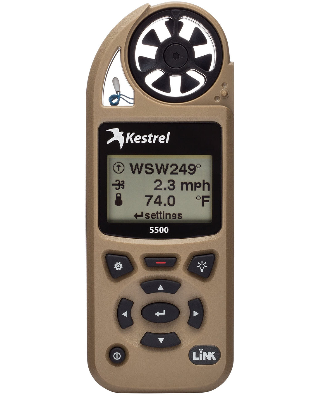 Kestrel 5500 Wetter Meter mit Link und Wetterfahne Halterung Einheitsgrösse Einheitsgrösse hautfarbe
