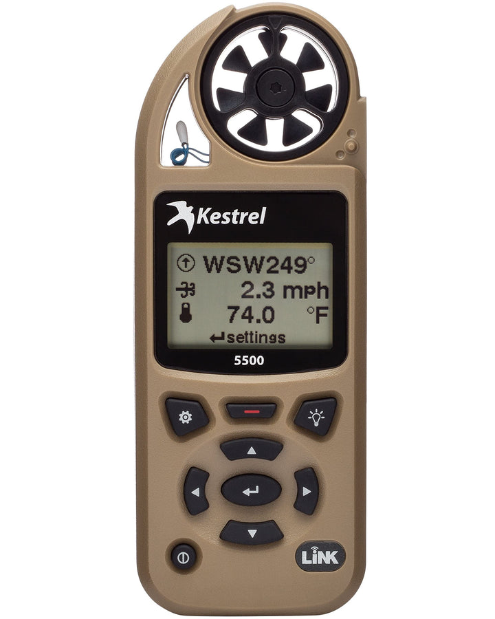 Kestrel 5500 Wetter Meter mit Link und Wetterfahne Halterung Einheitsgrösse Einheitsgrösse hautfarbe