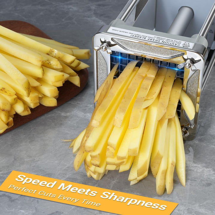 Sopito Elektrischer Pommes Frites Schneider, Professioneller Edelstahl Elektrischer Kartoffelschneid