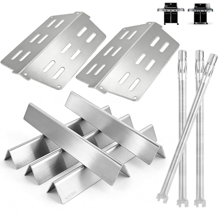 DcYourHome Grill-Ersatzteil-Set für Weber Genesis 300 SER Grillteile, 7621 Flavorizer Bars, 7622 Wär